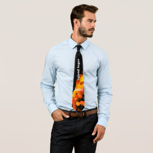 Ísland logar Neck Tie