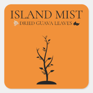 ISLAND MIST DRIED GUAVA LEAVES SQUARE STICKER