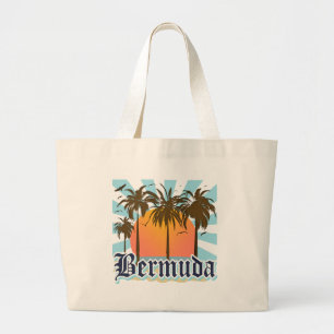 Island of Bermuda Souvenirs Large Tote Bag