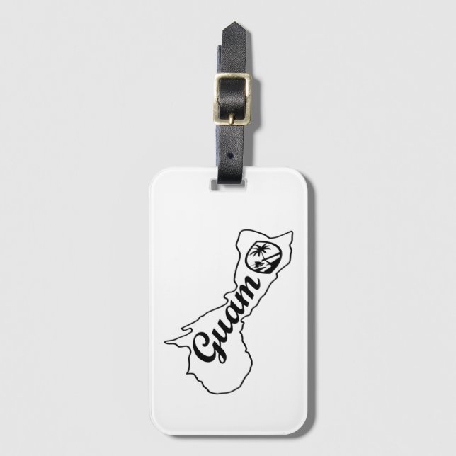 Island of Guam Luggage Tag (Front Vertical)