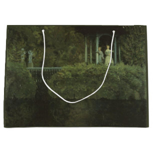 Island of Love (by Konstantin Somov) Large Gift Bag