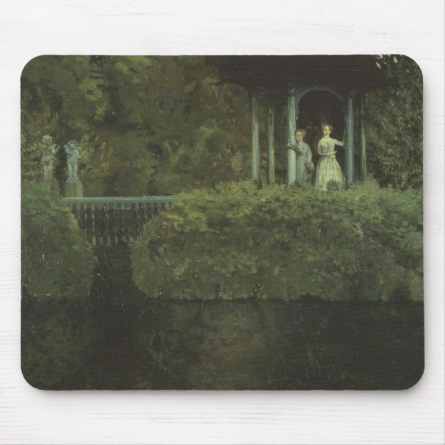 Island of Love (by Konstantin Somov) Mouse Pad (Front)