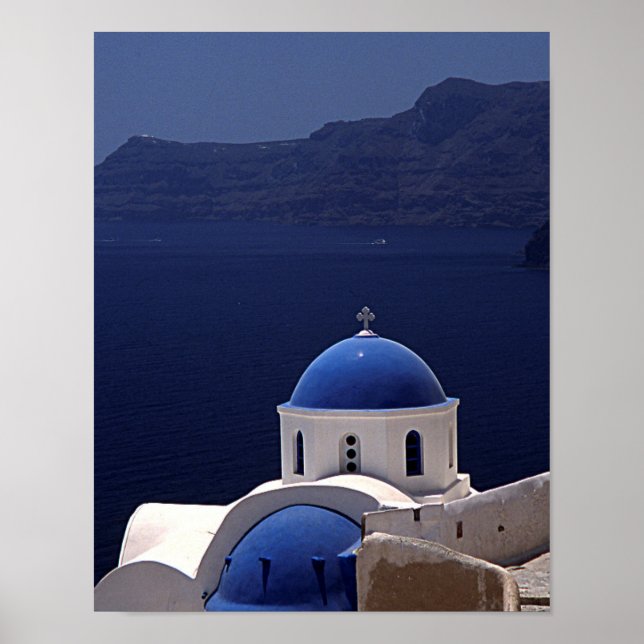 Island of Santorini Poster (Front)