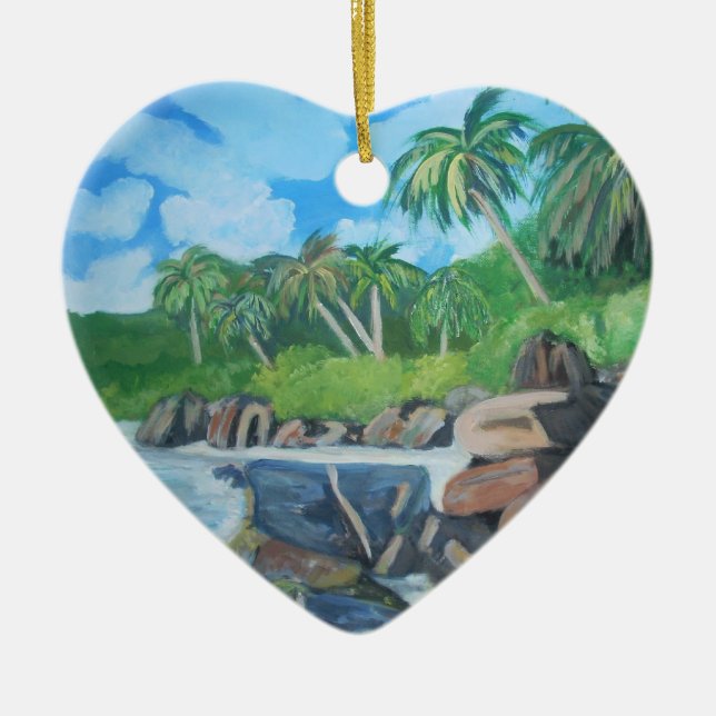 Island of Seychelles Ornament (Front)