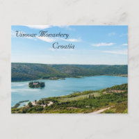 Island of Visovac monastery in Krka NP - Croatia