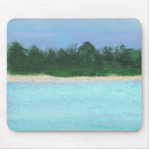 Island Painting Mouse Pad