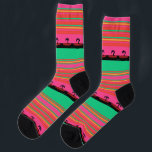 Island Palm Trees Socks<br><div class="desc">Style: Sustainable Premium Crew Sock Made from recycled plastic bottles, our Sustainable Premium Polyester Crew Socks are printed with water based inks and a signature 360 degree print to deliver an environmentally safe yet high quality seamless print so socks look vibrant, even when stretched. These super soft and stretchy premium...</div>