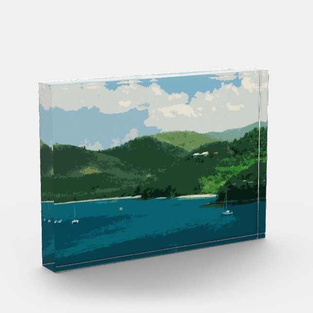 Island Paradise Retro Photo Block (Left)