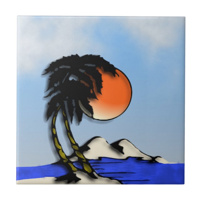 Island Paradise Tile (Front)