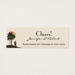 Island Paradise Wedding Drink Tickets