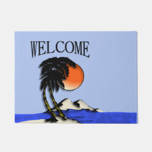 Island Paradise Welcome Doormat