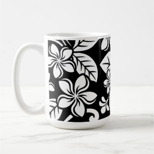 ISLAND PLUMERIA (BLACK) COFFEE MUG