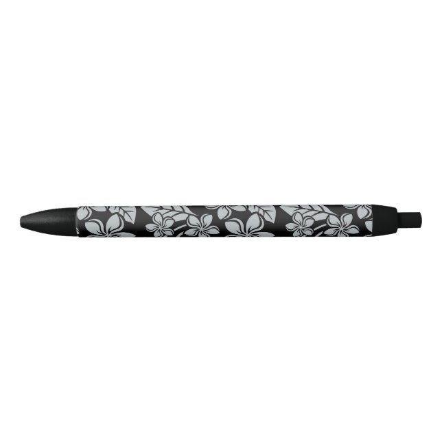 ISLAND PLUMERIA (BLACK/GRAY) BLACK INK PEN (Front)