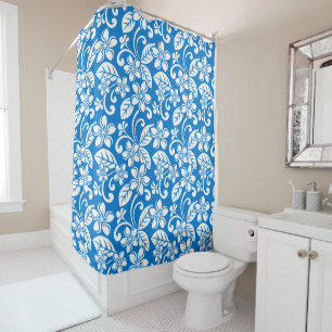 ISLAND PLUMERIA (BLUE SKY) SHOWER CURTAIN