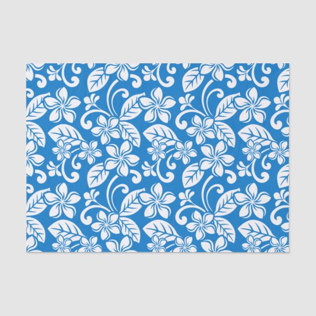 ISLAND PLUMERIA (BLUE SKY) TISSUE PAPER (Front)