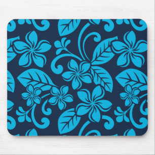 ISLAND PLUMERIA (Blue x 2) Mouse Pad