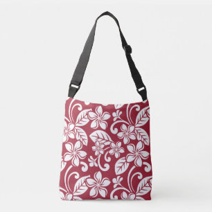 ISLAND PLUMERIA (CARDINAL RED) CROSSBODY BAG