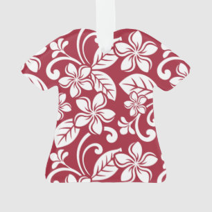 ISLAND PLUMERIA (CARDINAL RED) ORNAMENT