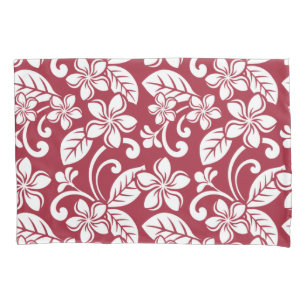 ISLAND PLUMERIA (CARDINAL RED) PILLOWCASE