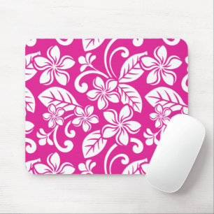 ISLAND PLUMERIA (HOT PINK) MOUSE PAD