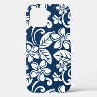 ISLAND PLUMERIA (NAVY BLUE)