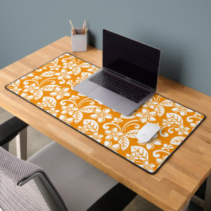 ISLAND PLUMERIA (ORANGE) DESK MAT