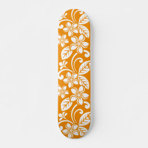 ISLAND PLUMERIA (ORANGE) SKATEBOARD