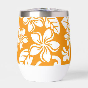 ISLAND PLUMERIA PATTERN IN ORANGE