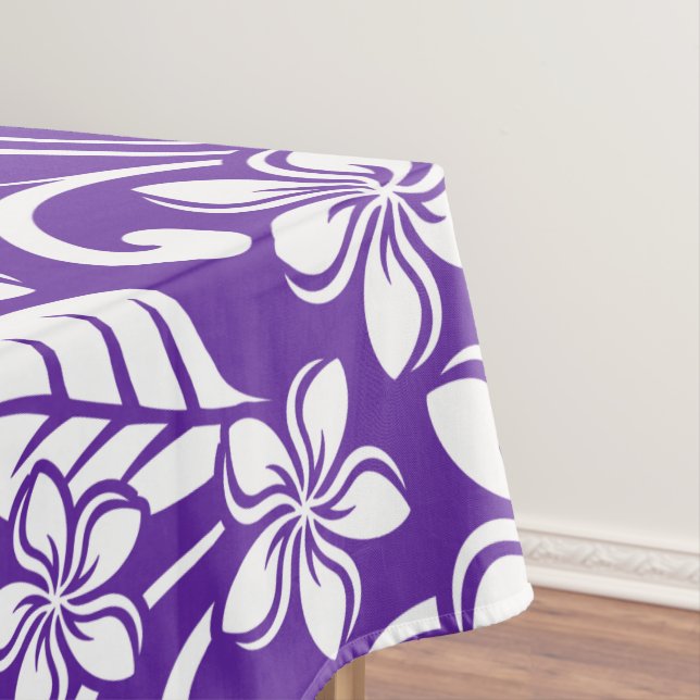 ISLAND PLUMERIA (PURPLE) TABLECLOTH (In Situ)