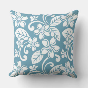 ISLAND PLUMERIA (SLATE BLUE) CUSHION