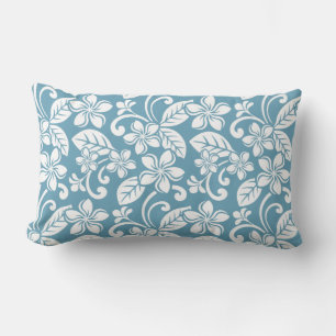 ISLAND PLUMERIA (SLATE BLUE) LUMBAR CUSHION