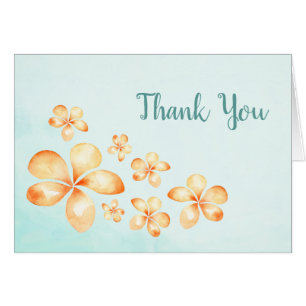 Island Plumeria Thank You Card