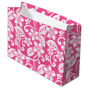 ISLAND PLUMERIA (WATERMELON PINK) LARGE GIFT BAG