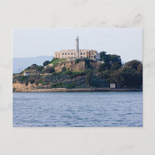 Island Prison, Alcatraz Postcard (Front)