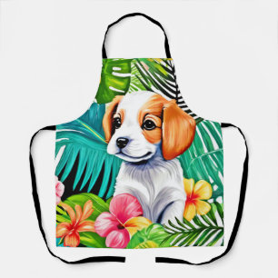 Island Puppy: Floral Friend Apron