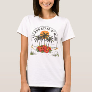 Island State of Mind Vintage Tropical Hibiscus T-Shirt