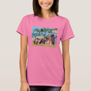 Island Summer Vacation Labradors T-Shirt