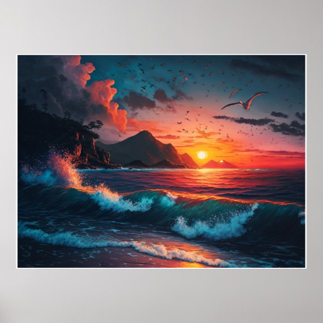 ISLAND SUNSET #1 POSTER (Front)