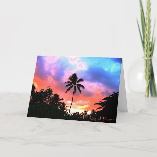 Island Sunset Card (Front)