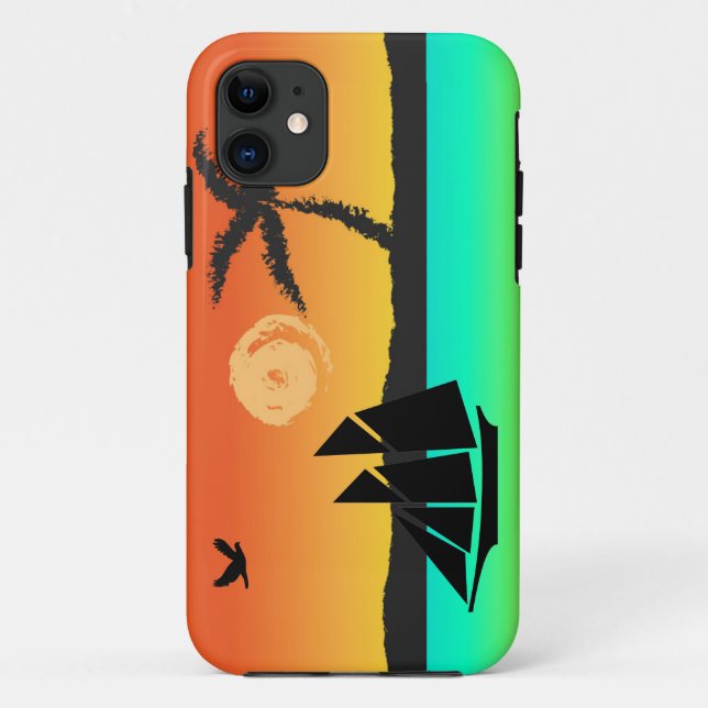 Island Sunset Case-Mate iPhone Case (Back)