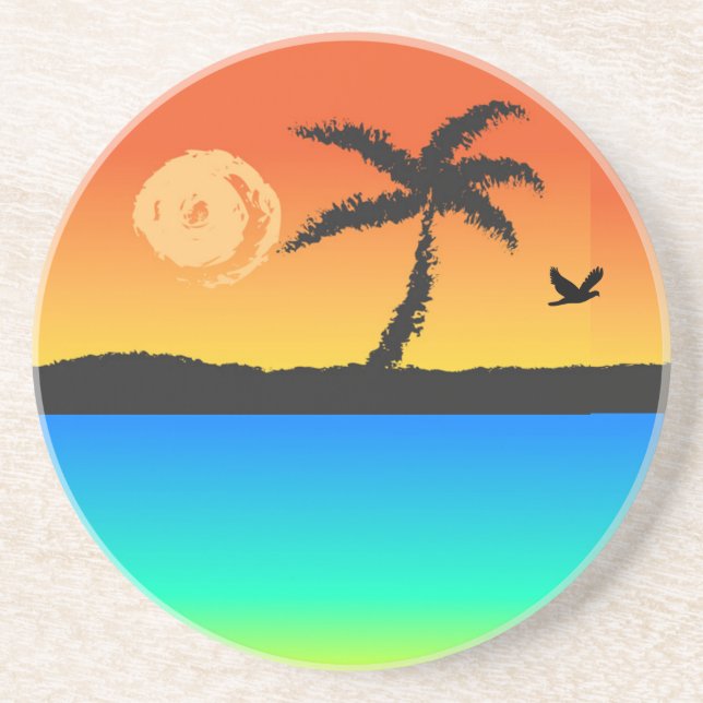 Island Sunset Coaster (Front)