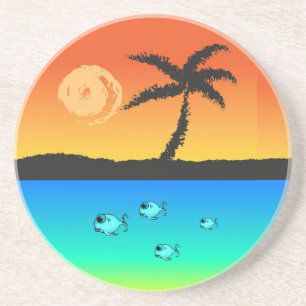 Island Sunset Coaster