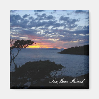 Island sunset magnet