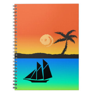 Island Sunset Notebook
