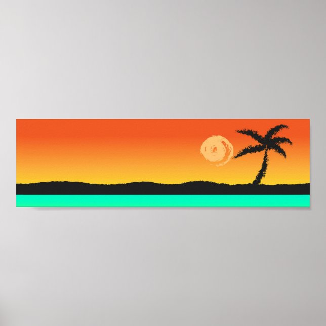 Island Sunset Poster (Front)