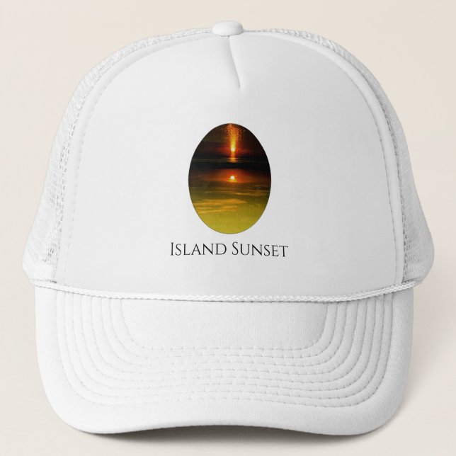                            Island Sunset           Trucker Hat (Front)
