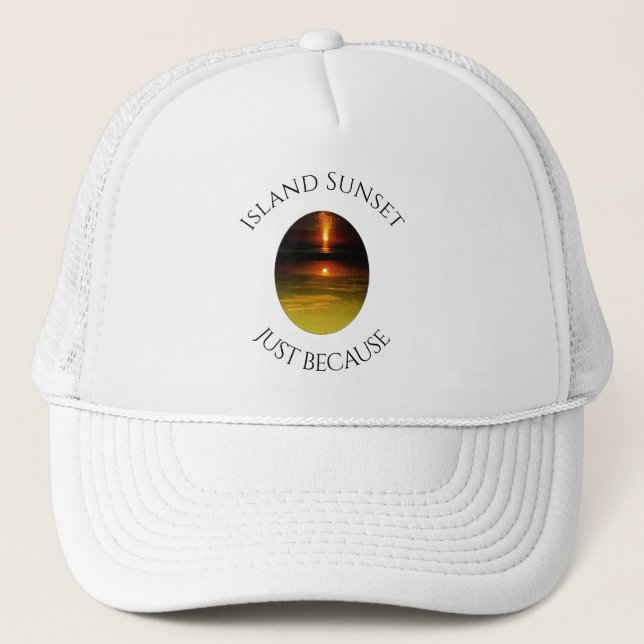                           Island Sunset           Trucker Hat (Front)