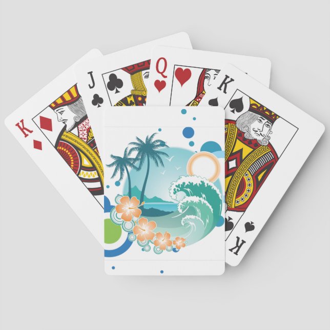 Island Surf Playing Cards (Back)