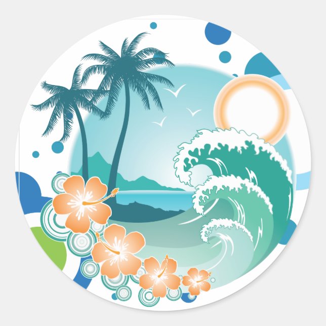 Island Surf Sticker (Front)