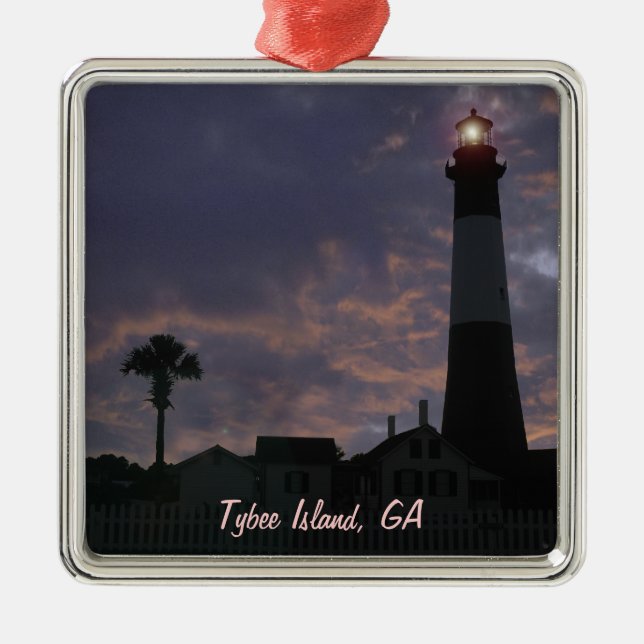 Island Time Metal Tree Decoration (Front)